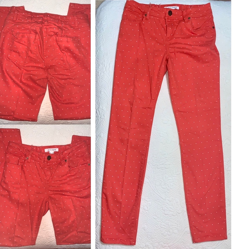 Red Polka Dot Jeans